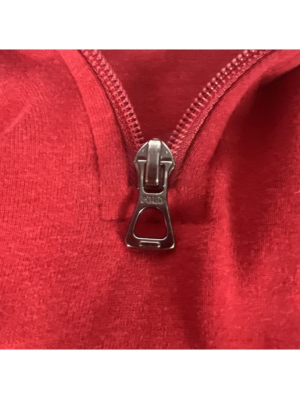 Polo Ralph Lauren Red Quarter Zip Sweatshirt-Men's XXL